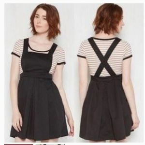 Sunny Girl Bibbed Pleated Skirt